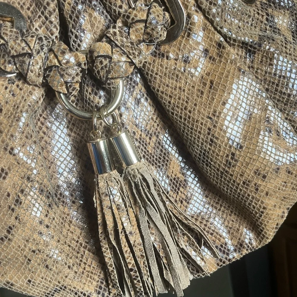 Michael Kors Designer Y2K Snakeskin Shoulder Bag